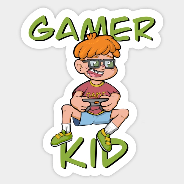 Gamer Kid Sticker by Ardy